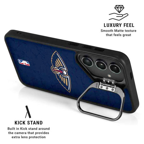 NBA New Orleans Pelicans Distressed Galaxy S25 Kickstand Case
